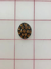 Button - Fancy Smoked Topaz Rhinestones .75-inch Close-Out